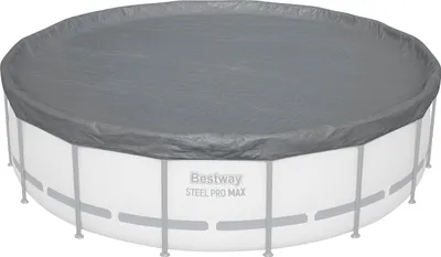 Obrázok produktu pre Bestway 58952, Bezpečnostný kryt na bazén, Nadzemný bazén, Kolo, Šedá, Polyetylen, Polypropylén (PP), 4,93 m