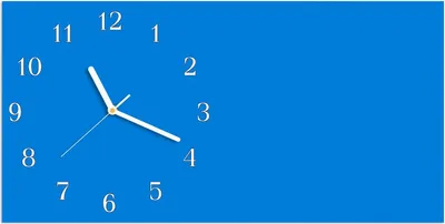 Produktbild von Wanduhr aus Glas mit Motiv Hellblauer Hintergrund I- 60 x 30 cm - inkl. Aufhängesystem