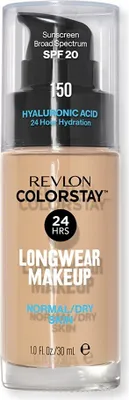 Obrázek produktu pro Revlon ColorStay, Pumpovacíc lahvička, Tekutina, Suchá pokožka, Normální pokožka, Lehký, Střední, Neutrální, Béžová