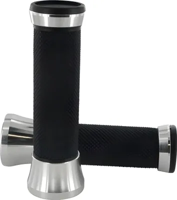 Produktbild von Lenkergriffe STR8 CNC, schwarz / Aluminium