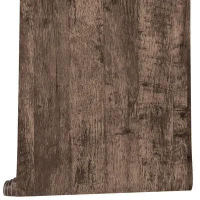 Produktbild von Solidchoice – Braunes Holzpapier, selbstklebend, für Wanddekoration