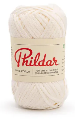 Imagen del producto de Hilo para tejer, 50 gramos, color crema, marca Phil Koala