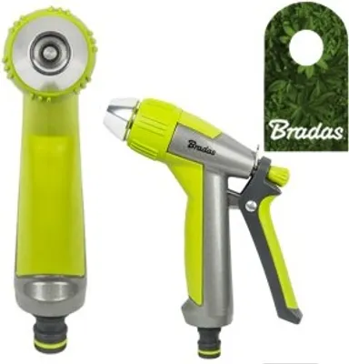 Produktbild von Metall Gartenbrause Spritze Sprühpistole Spritzpistole LIME LINE LE-5107 BRADAS