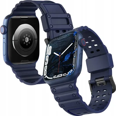 Produktbild von Strap Triple Protection für Apple Watch 38 / 40 / 41 mm Armband - Marineblau