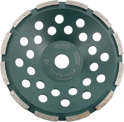 Produktbild von Gröne Diamantschleifscheibe 180 x 22,2 mm, 12-Schleifsegmente, Diamant-Schleifteller,  Schleiftopf, Topfscheibe