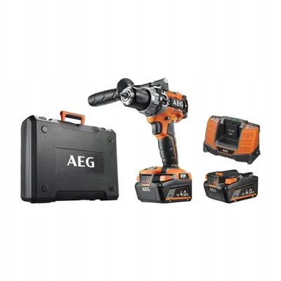 Zdjęcie produktu dla FR18-AV-2BL-402C Zestaw wiertarko-wkrętarka udarowa akumulatorowa 18V 60Nm + radio + akumulatory 2x4Ah AEG