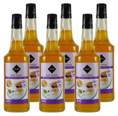 Produktbild von Rioba Passion Fruit (Maracuja) Syrup (6 x 0,7L)