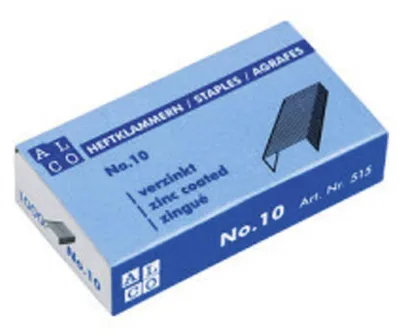 Produktbild von 1000 Alco Heftklammern Gr. No 10 verzinkt