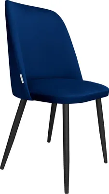 Produktbild von Samtiges Sessel GOYA MG16 mit schwarzen Beinen. Moderner Sessel für Wohnzimmer, Esszimmer und Küche