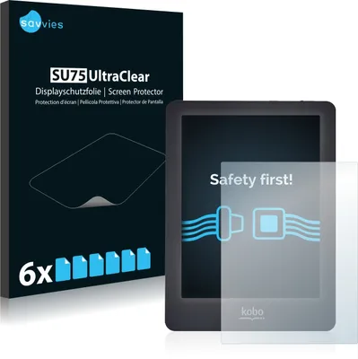 Produktbild von 6x Für Kobo Glo Schutzfolie Savvies Displayschutz Display Schutz Folie Klar Transparent