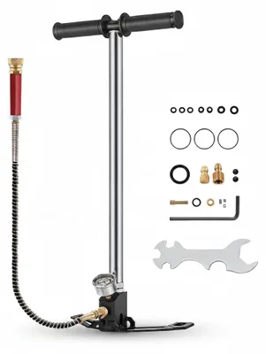 Immagine prodotto di InAndOutdoorMatch - Pompa ad alta pressione per aria compressa (PCP) - 4500 PSI - Acciaio inossidabile, Immagine generata dall'IA