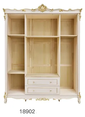 Image de Armoire chambre à coucher bois véritable Armoire style antique Baroque Rococo Armoires