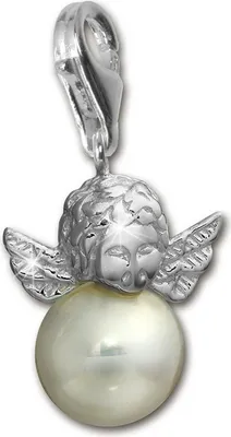 Produktbild von SilberDream 925er Charm Engel Echt Silber Armband Schmuck Anhänger Perle D2FC243W