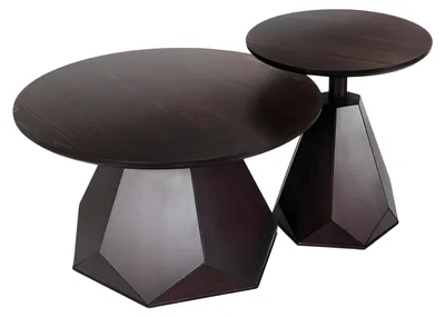 Produktbild von Eleganter brauner Couchtisch aus Holz im klassischen Stil
