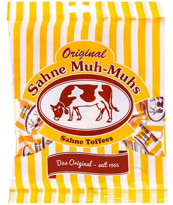 Obrázek produktu pro Muh Muhs cream toffees originální krémové bonbony jednotlivě balené 1000g