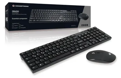 Image de Conceptronic ORAZIO Combinaison clavier et souris sans fil, allemand
