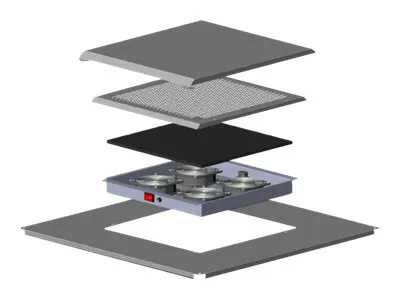 Obrázek produktu pro DIGITUS Professional DN-19-FAN-4-I-6-8 - Gestelldach