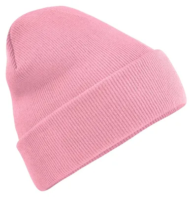 Image de Bonnet tricoté unie Beechfield pour adultes FK1482 (taille unique) (vieux rose)