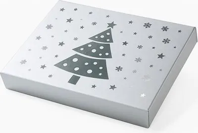 Image de Coffret cadeau magnétique Christmas Blanc 280 x 210 x 40 mm (dimensions extérieures) M
