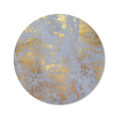 Produktbild von MuchoWow® Mauspad Mousepad Marmor - Blau - Gold - Luxus 40x40 cm - Mousepads - Maus Mat - Pad - Mausunterlage - Schreibtisch Accessoires