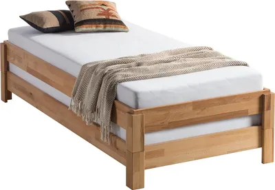 Produktbild von home24 Stapelbett - 2er-Set - Buche Massiv