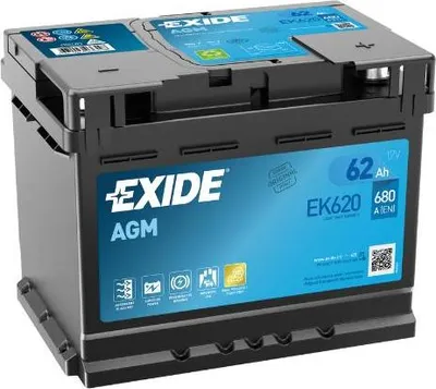 Immagine prodotto di Batteria per auto Exide EK620 Start-Stop AGM 12V 62Ah 680A