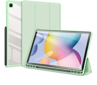 Produktbild von Dux Ducis Toby Eco-Leather Tablet-Ledertasche Schale Cover für Samsung Galaxy Tab A7 10.4 mit Smart-Sleep Funktion Wake-Up Stifthalter Schutzhülle Grün