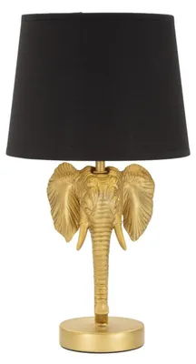 Produktbild von Mauro Ferretti Elefant Tischlampe E27 Ø 25x43 cm gold schwarz