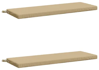Imagen del producto de Cojines para bancos SOEST 2 uds. 100% Poliéster Beige