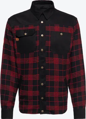 Produktbild von King Kerosin Adventure Gear Flanellhemd - Blanko Red 4XL