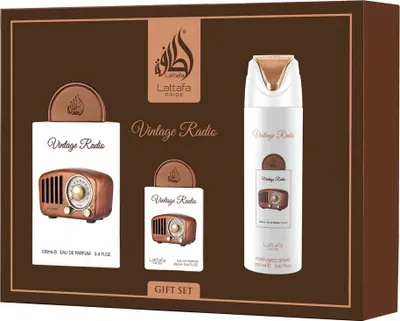 Immagine prodotto di Lattafa Pride Vintage Radio EDP 100 ml + EDP 20 ml + spray per il corpo 200 ml UNISEX