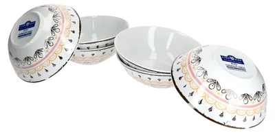 Produktbild von Müslischalen-Set für 6 Personen, 6-teilig, Salat-/Suppenschalen, hochwertiges Porzellan, spülmaschinenfest