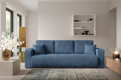 Produktbild von Furnisell Schlafsofa Sofa mit Bettkasten "VERITA", Blau