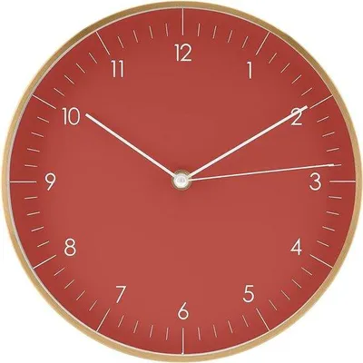 Zdjęcie produktu dla Cichy zegar ścienny o nowoczesnym i minimalistycznym wyglądzie, idealny do salonu i kuchni, element dekoracyjny, jasny, średnica 25 cm