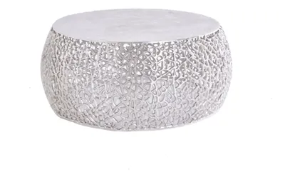Produktbild von Couchtisch 75cm Silber Design Tisch Modern Wohnzimmer JETZT KAUFEN