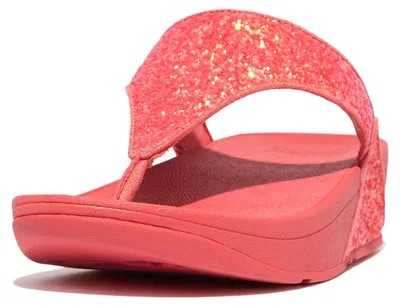 Produktbild von FITFLOP Lulu Glitzer-Zehentrenner aus PolyurethanGlitzer PINK 40
