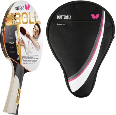 Produktbild von Butterfly 1x Timo Boll Gold 85020 Tischtennisschläger + Tischtennishülle Drive Case