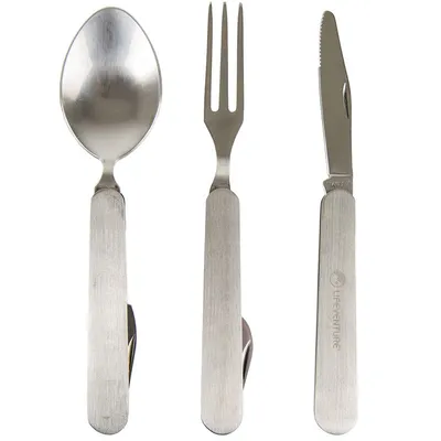 Produktbild von Lifeventure Messer-Gabel-Löffel-Set - klappbar