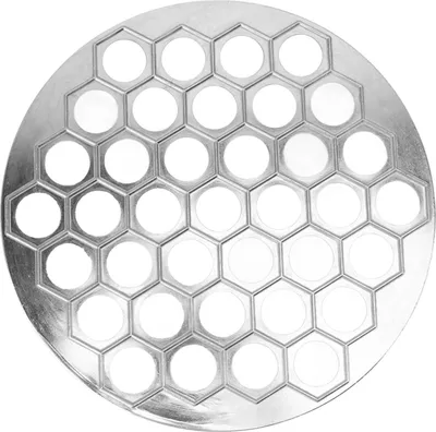 Obrázek produktu pro Ruský výrobce knedlíků, forma na knedlíky ze slitiny hliníku, dortová forma na koláče, masové těsto, výroba knedlíků, 37 otvorů, stříbrná barva