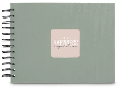 Productafbeelding van Spiraalalbum 'Fine Art', 24x17 cm, 50 zwarte pagina's, Salie
