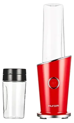 Produktbild von Hurom Mini-Mixer Rot, 20.000 U/Min, 300/600ml Behälter, Mix & Go für Smoothies & Shakes