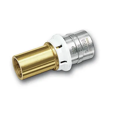 Produktbild von Aluverbund Pressfitting SANHA bleifrei Übergang Kupferrohr 16 x 2 - 12 mm Multikontur DVGW
