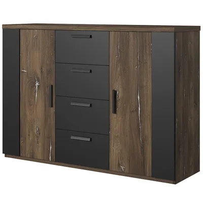 Obrázek produktu pro Komoda SAGMA SG26 dub flagstaf ocel / černá