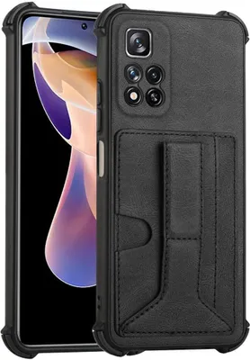 Produktbild von König Design Hülle kompatibel mit Xiaomi Redmi Note 11 Pro / Note 11 Pro+ 5G Kunststoff Soft Handyhülle - Handy Case Schwarz