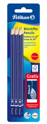 Obrázek produktu pro Pelikan 914341, HB, Modrá, Šestihranný, 6 kusů, Forest Stewardship Council (FSC)