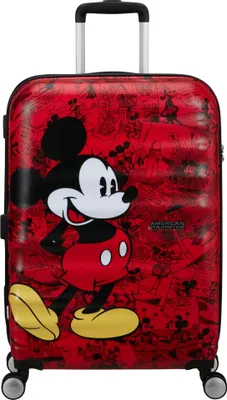 Produktbild von American Tourister Trolley Wavebreaker Disney Spinner 67 / 24 TSA Disney FL Mickey Comics Red rot