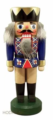 Produktbild von Nussknacker König blau Höhe 20cm