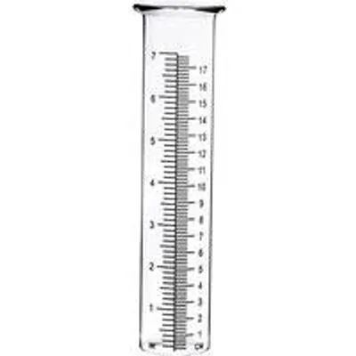Produktbild von Regenmeter aus Kunststoff, transparent, 20 x 5 cm, für Außen und Garten