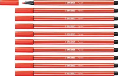 Produktbild von Premium-Filzstift - STABILO Pen 68 - 10er Pack -hellrot