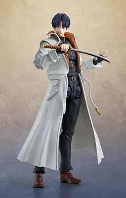 Zdjęcie produktu dla Rurouni Kenshin: Meiji Swordsman Romantic Story Figurka akcji S.H. Figuarts Aoshi Shinomori 17 cm
